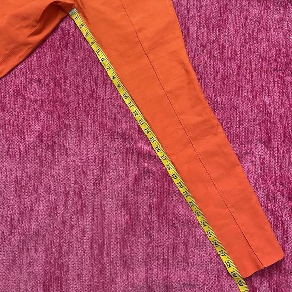 Veronica Beard Honolulu Linen Blend Pants Orange Size 4 - Picture 11 of 12